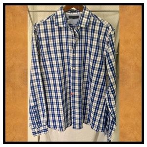 Tommy Hilfiger plaid casual career shirt 17 tall